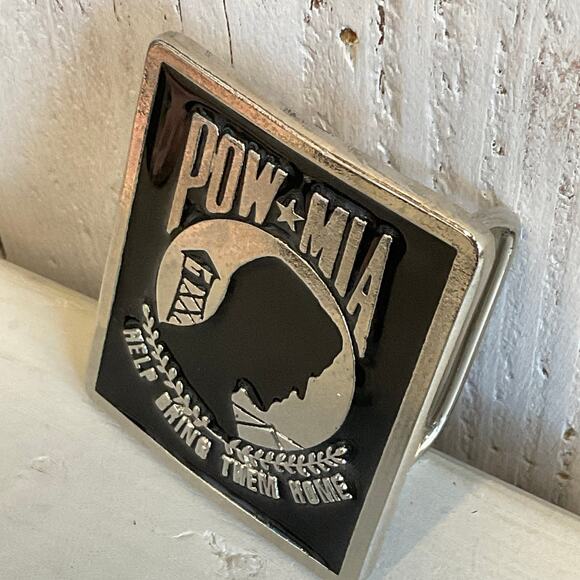 POW MIA Belt Buckle Help Bring Them Home Military - Picture 3 of 6